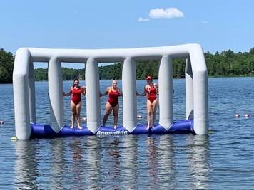photo of lifeguards in the floatation 